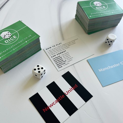 Dice football card - card, board