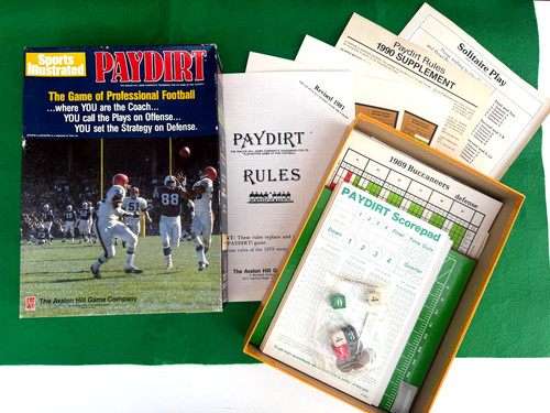 Paydirt football board game - paydirt,