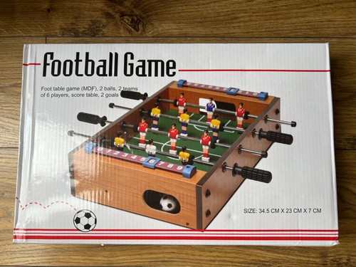 Wooden mini table - wooden, football
